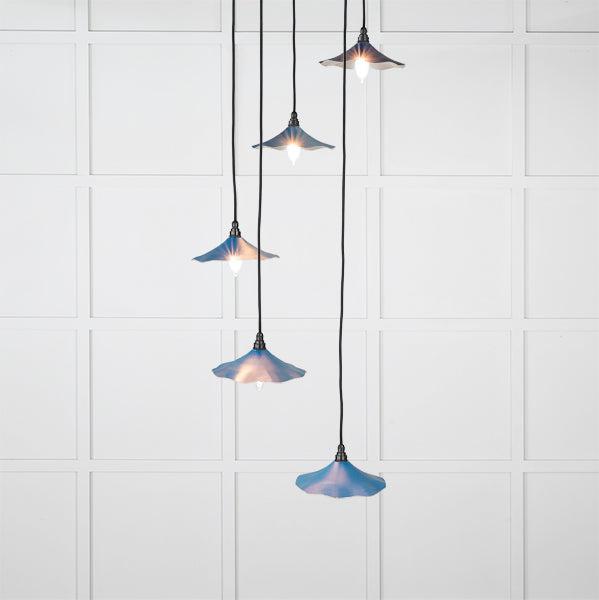 Smooth Nickel Flora Cluster Pendant in Upstream | From The Anvil-Cluster Pendants-Yester Home