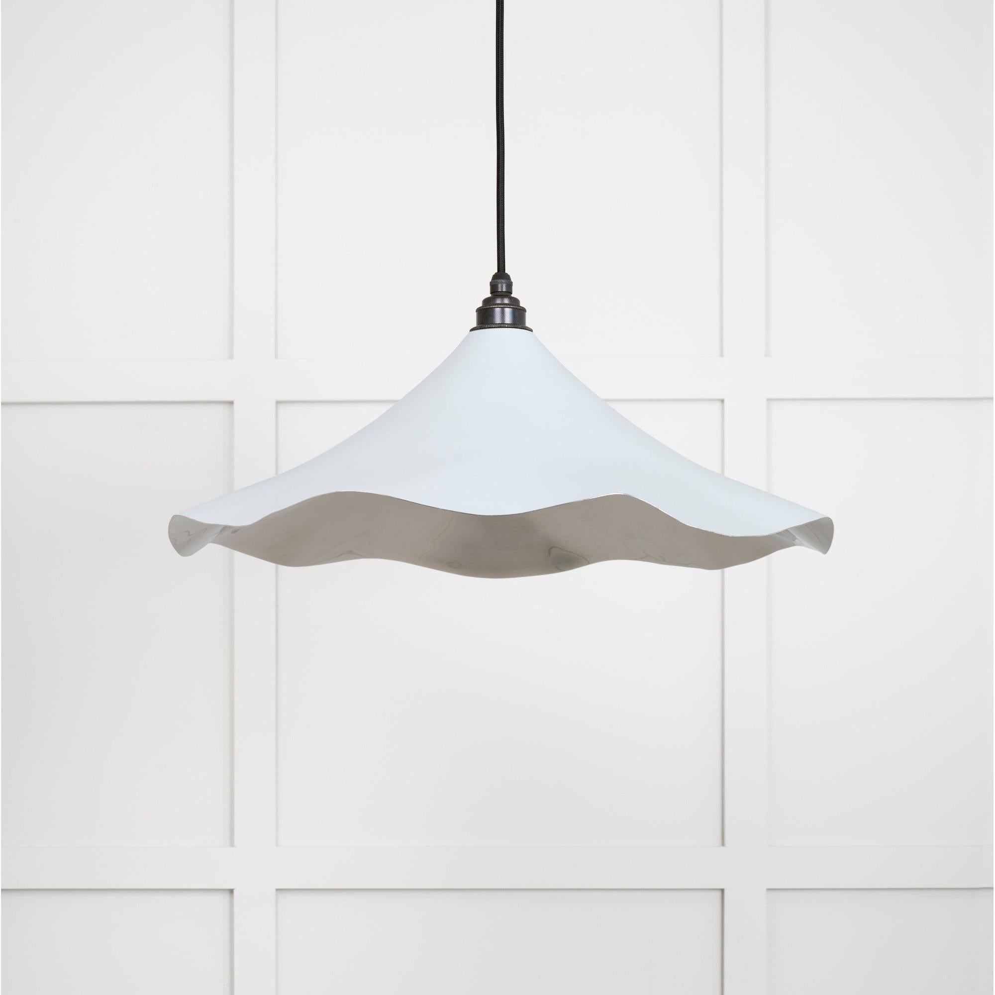 Smooth Nickel Flora Pendant in Birch | From The Anvil - Ceiling Lights - From The Anvil - Yester Home