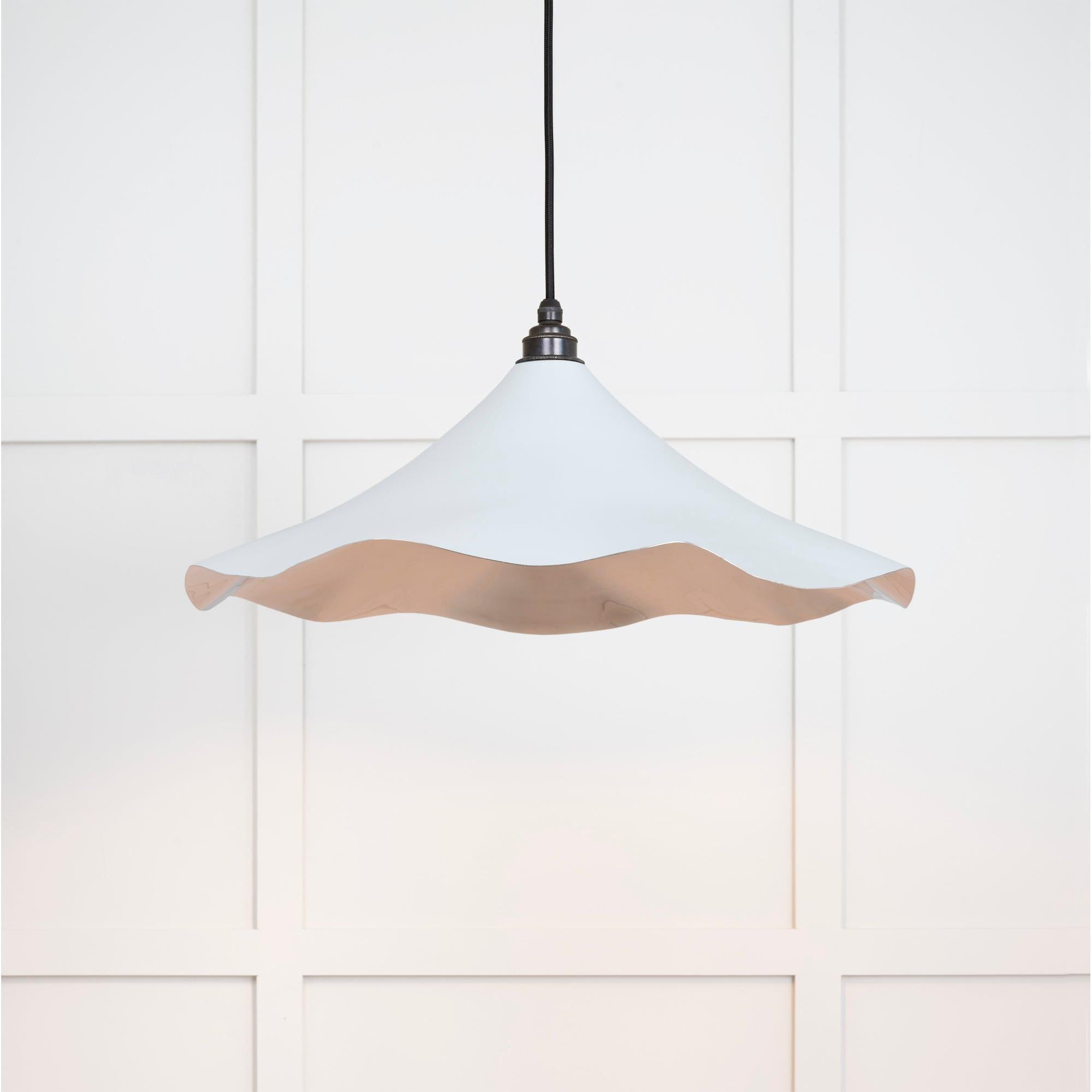 Smooth Nickel Flora Pendant in Birch | From The Anvil - Ceiling Lights - From The Anvil - Yester Home