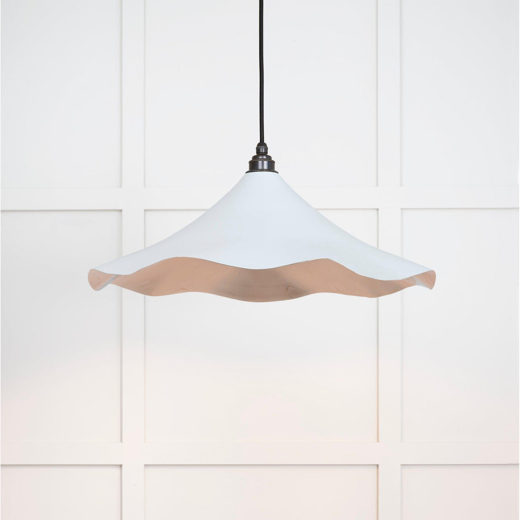 Smooth Nickel Flora Pendant in Birch | From The Anvil-Ceiling Pendants-Yester Home