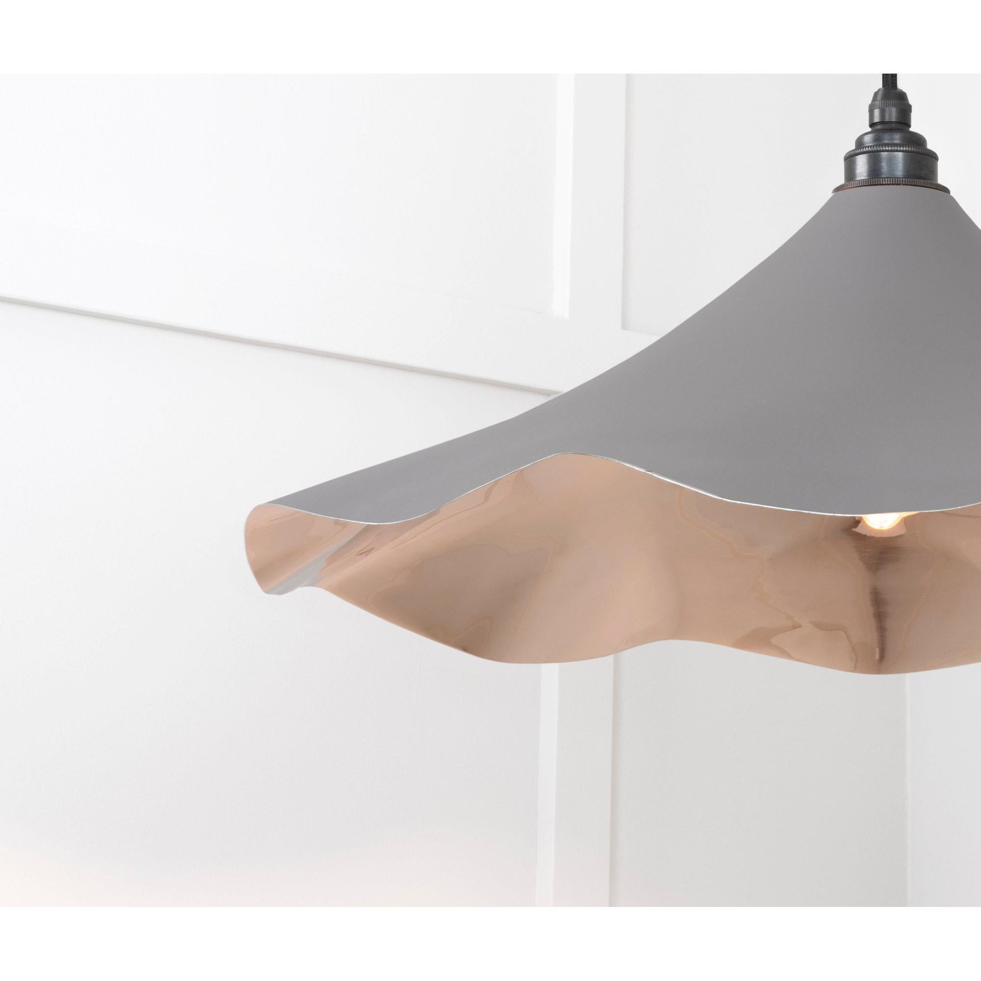 Smooth Nickel Flora Pendant in Bluff | From The Anvil - Ceiling Lights - From The Anvil - Yester Home