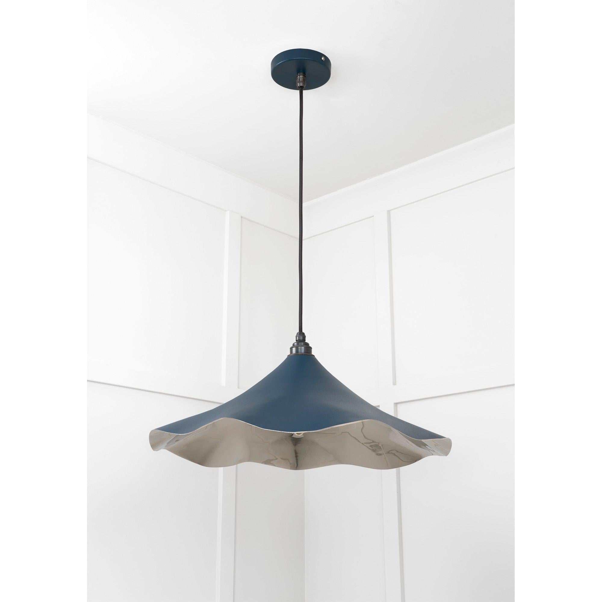 Smooth Nickel Flora Pendant in Dusk | From The Anvil - Ceiling Lights - From The Anvil - Yester Home