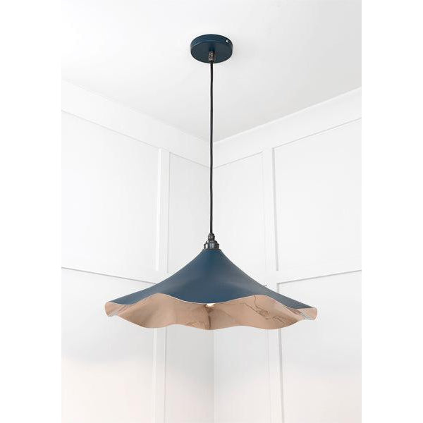 Smooth Nickel Flora Pendant in Dusk | From The Anvil-Ceiling Pendants-Yester Home
