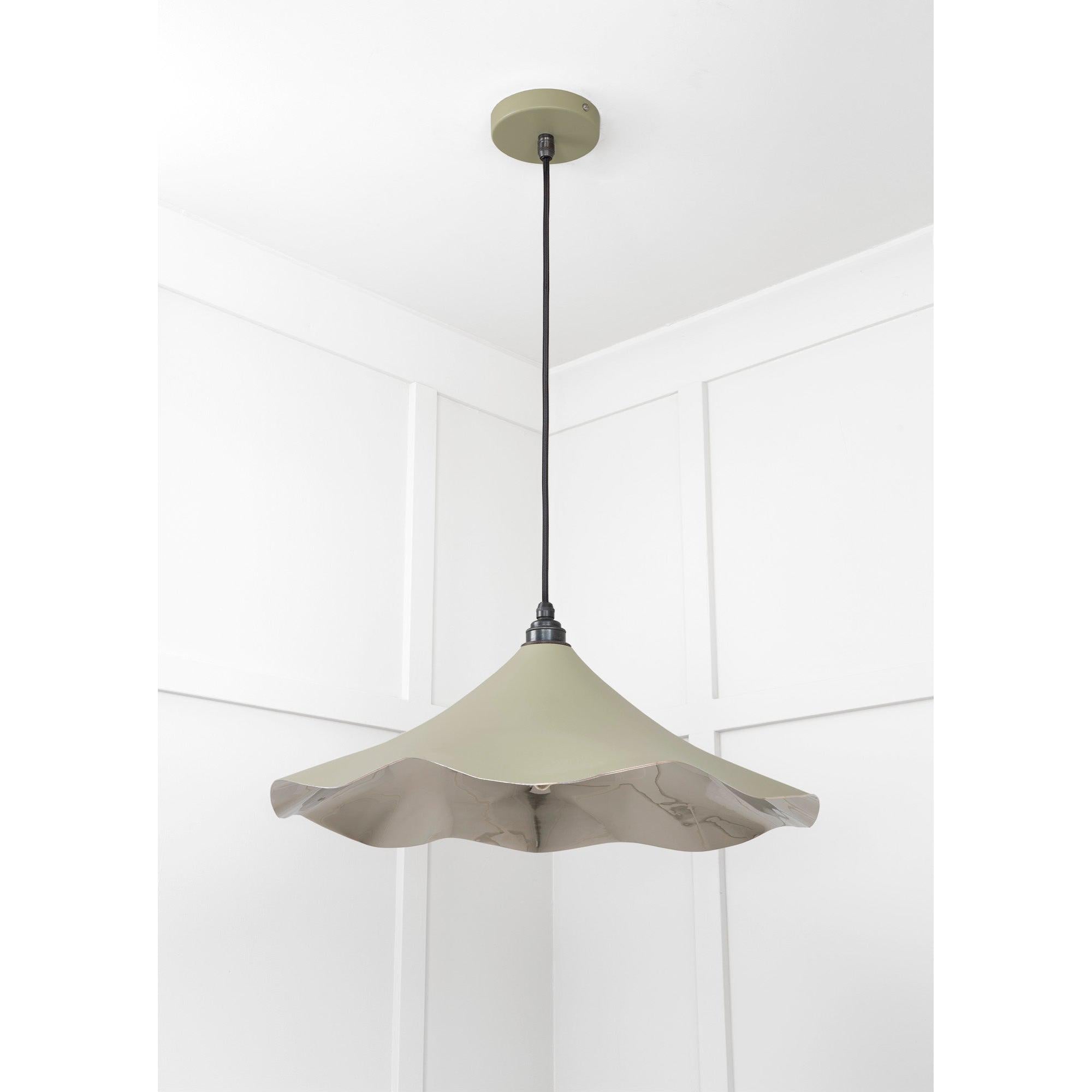 Smooth Nickel Flora Pendant in Tump | From The Anvil - Ceiling Lights - From The Anvil - Yester Home