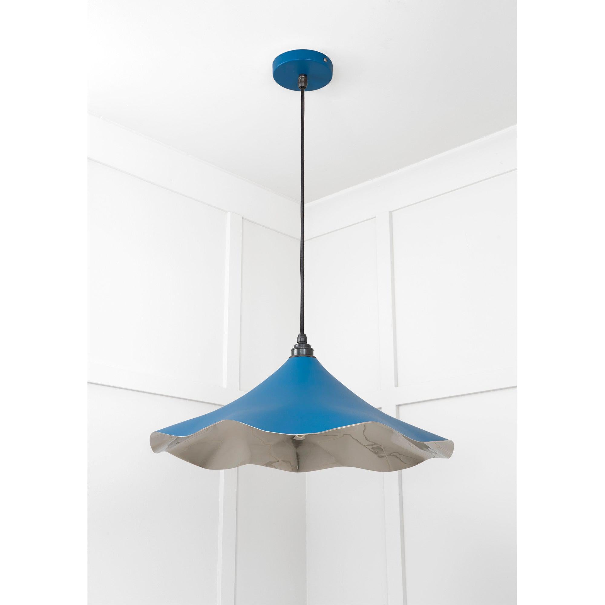 Smooth Nickel Flora Pendant in Upstream | From The Anvil - Ceiling Lights - From The Anvil - Yester Home