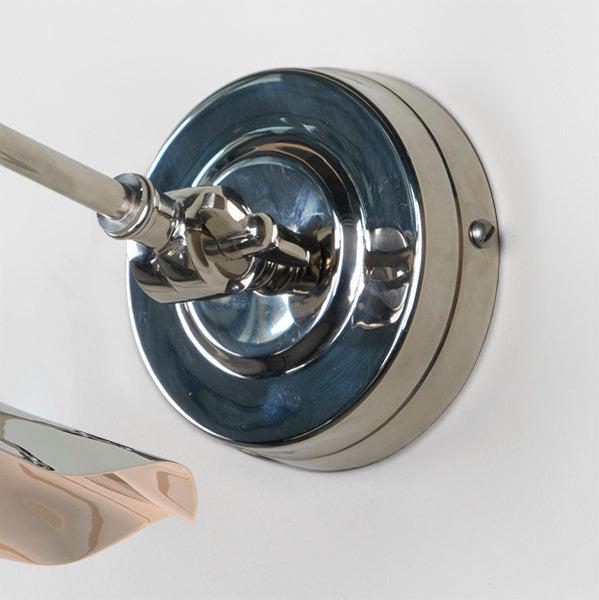 Smooth Nickel Flora Wall Light | From The Anvil-Wall Lights-Yester Home