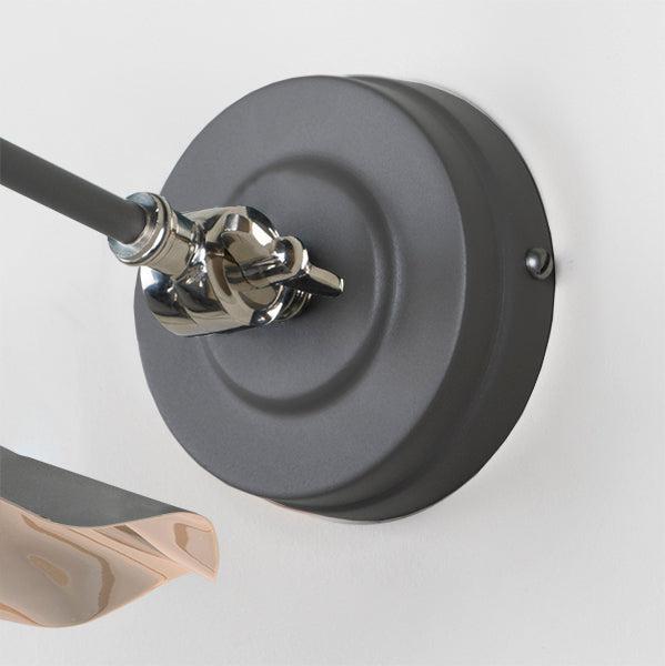 Smooth Nickel Flora Wall Light in Bluff | From The Anvil-Wall Lights-Yester Home