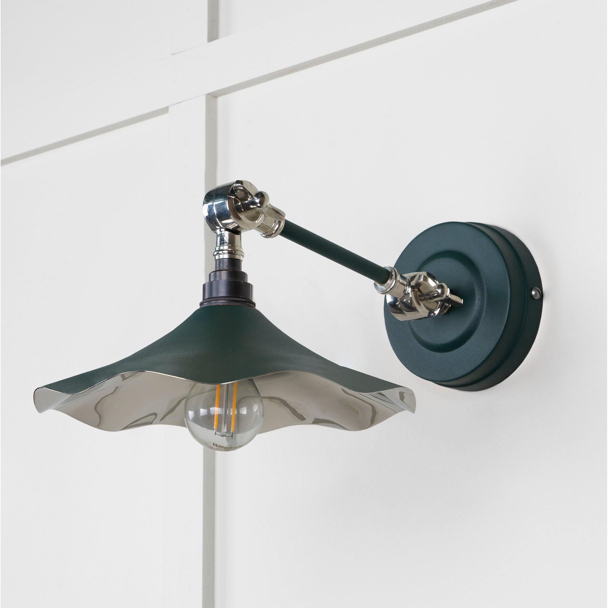 Smooth Nickel Flora Wall Light in Dingle | From The Anvil - Wall Lights - From The Anvil - Yester Home