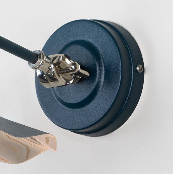 Smooth Nickel Flora Wall Light in Dusk | From The Anvil-Wall Lights-Yester Home