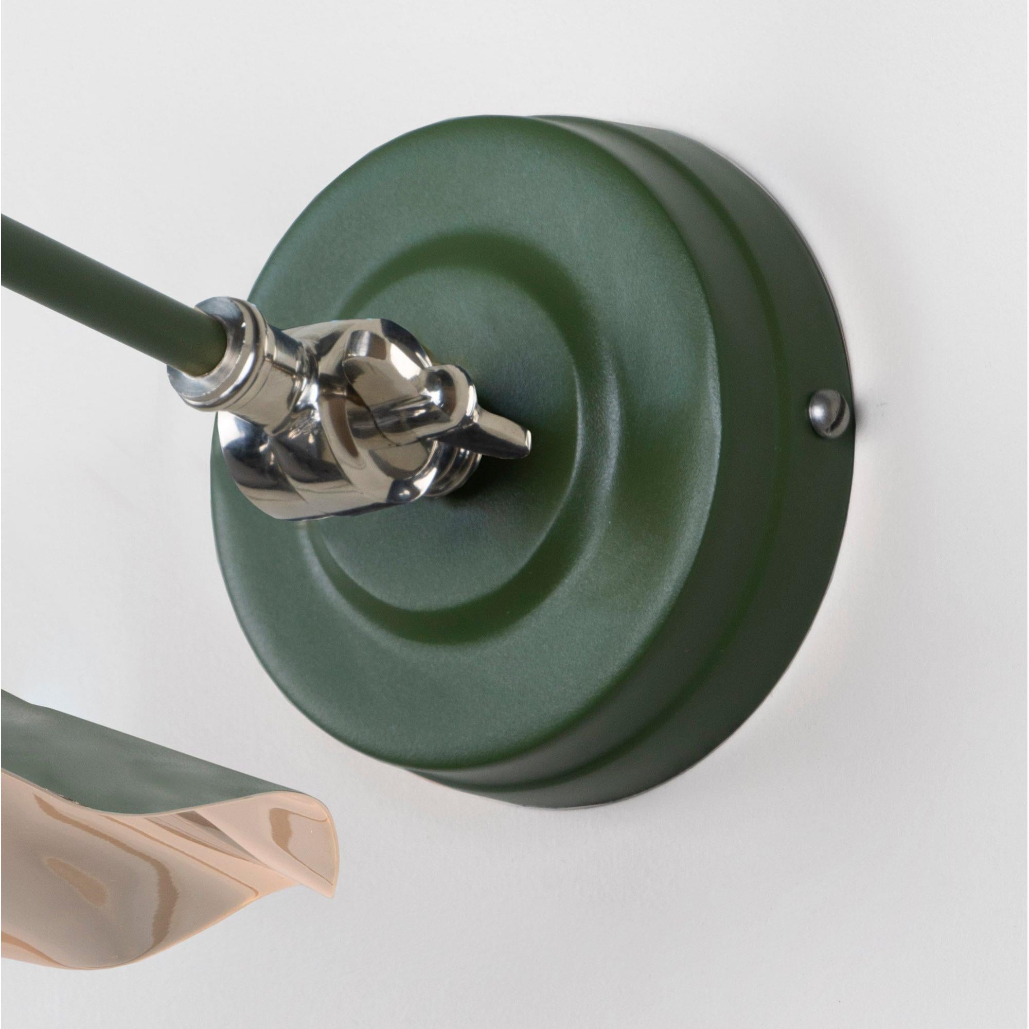 Smooth Nickel Flora Wall Light in Heath | From The Anvil - Wall Lights - From The Anvil - Yester Home