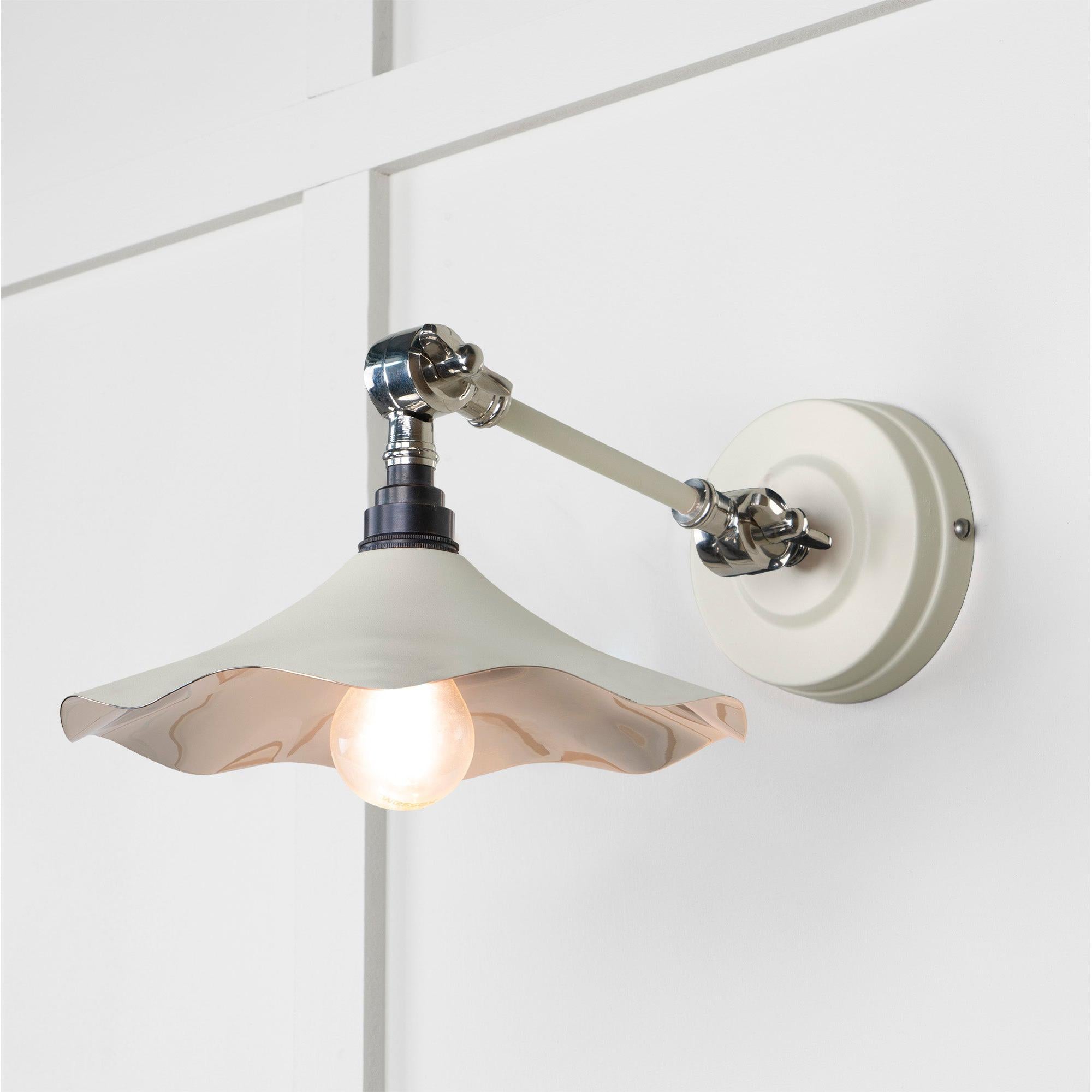 Smooth Nickel Flora Wall Light in Teasel | From The Anvil - Wall Lights - From The Anvil - Yester Home