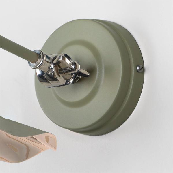 Smooth Nickel Flora Wall Light in Tump | From The Anvil-Wall Lights-Yester Home