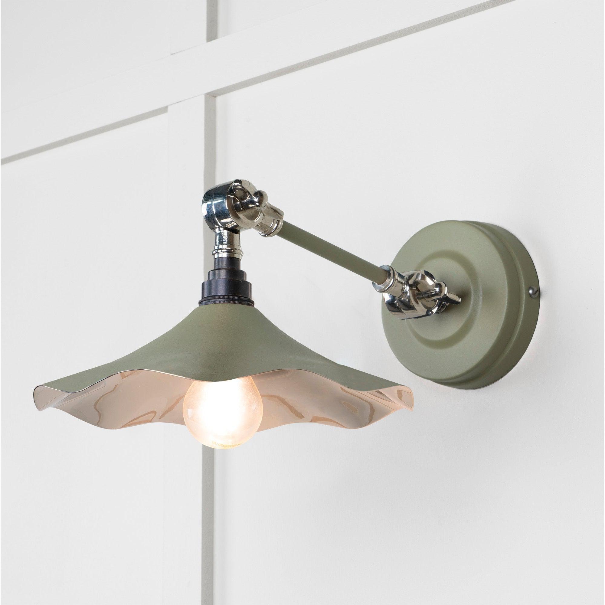 Smooth Nickel Flora Wall Light in Tump | From The Anvil-Wall Lights-Yester Home