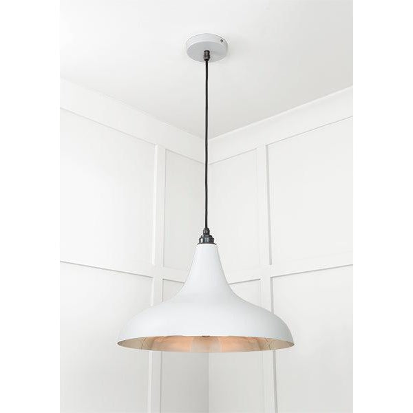 Smooth Nickel Frankley Pendant in Birch | From The Anvil-Ceiling Pendants-Yester Home