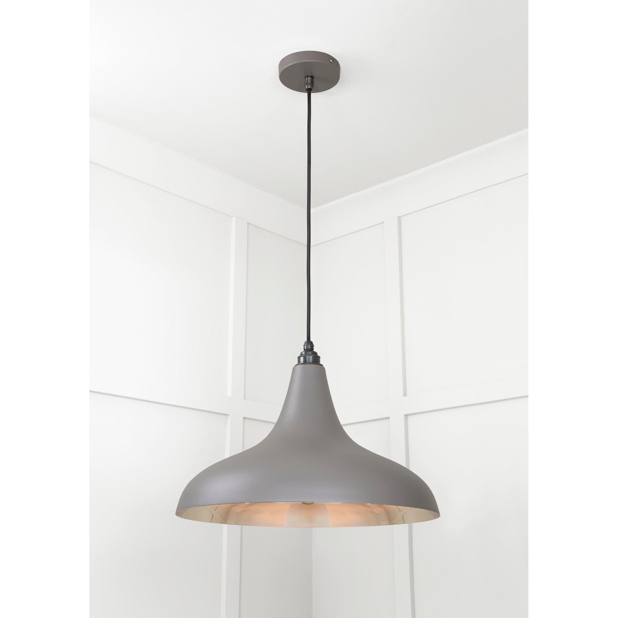 Smooth Nickel Frankley Pendant in Bluff | From The Anvil - Ceiling Lights - From The Anvil - Yester Home