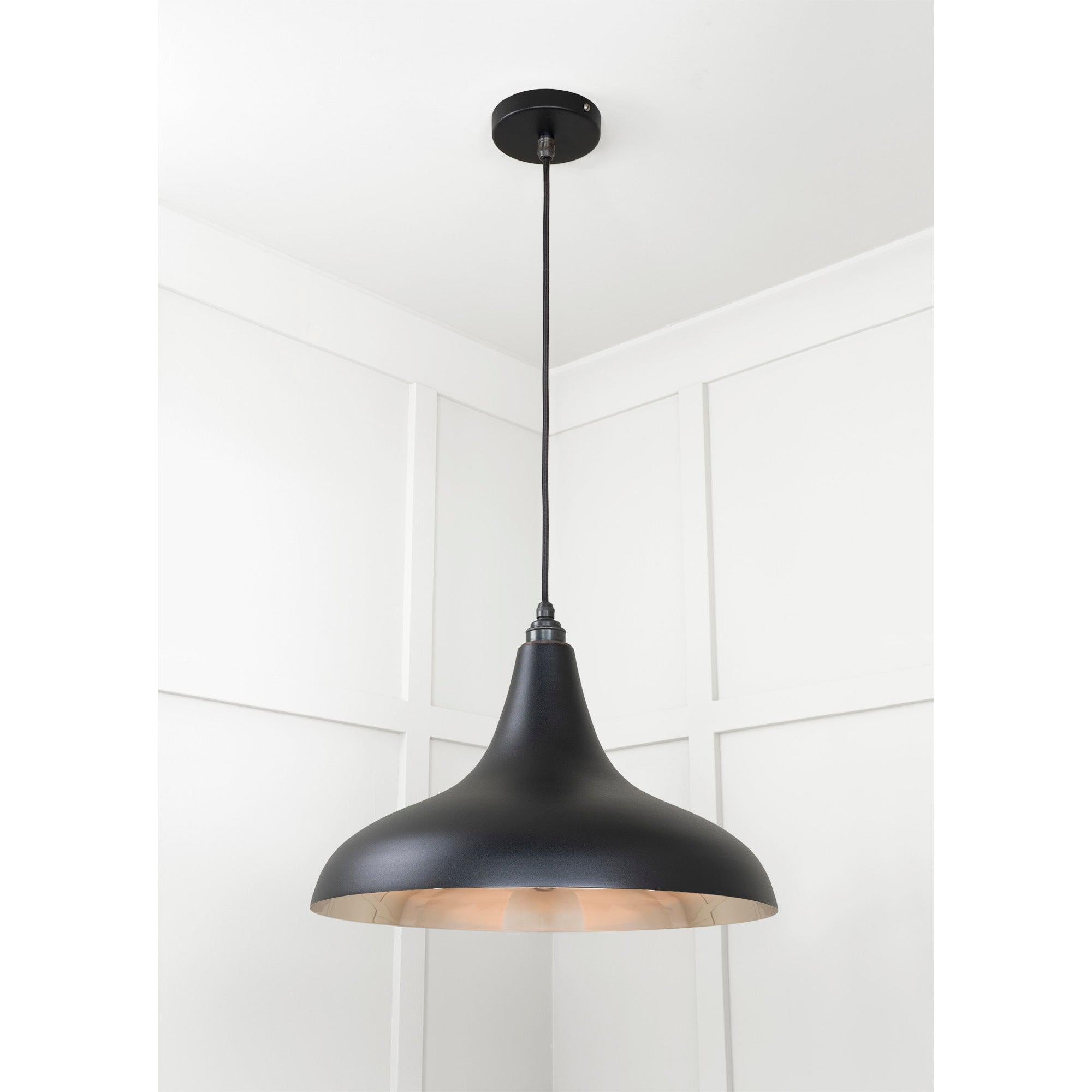 Smooth Nickel Frankley Pendant in Elan Black | From The Anvil - Ceiling Lights - From The Anvil - Yester Home