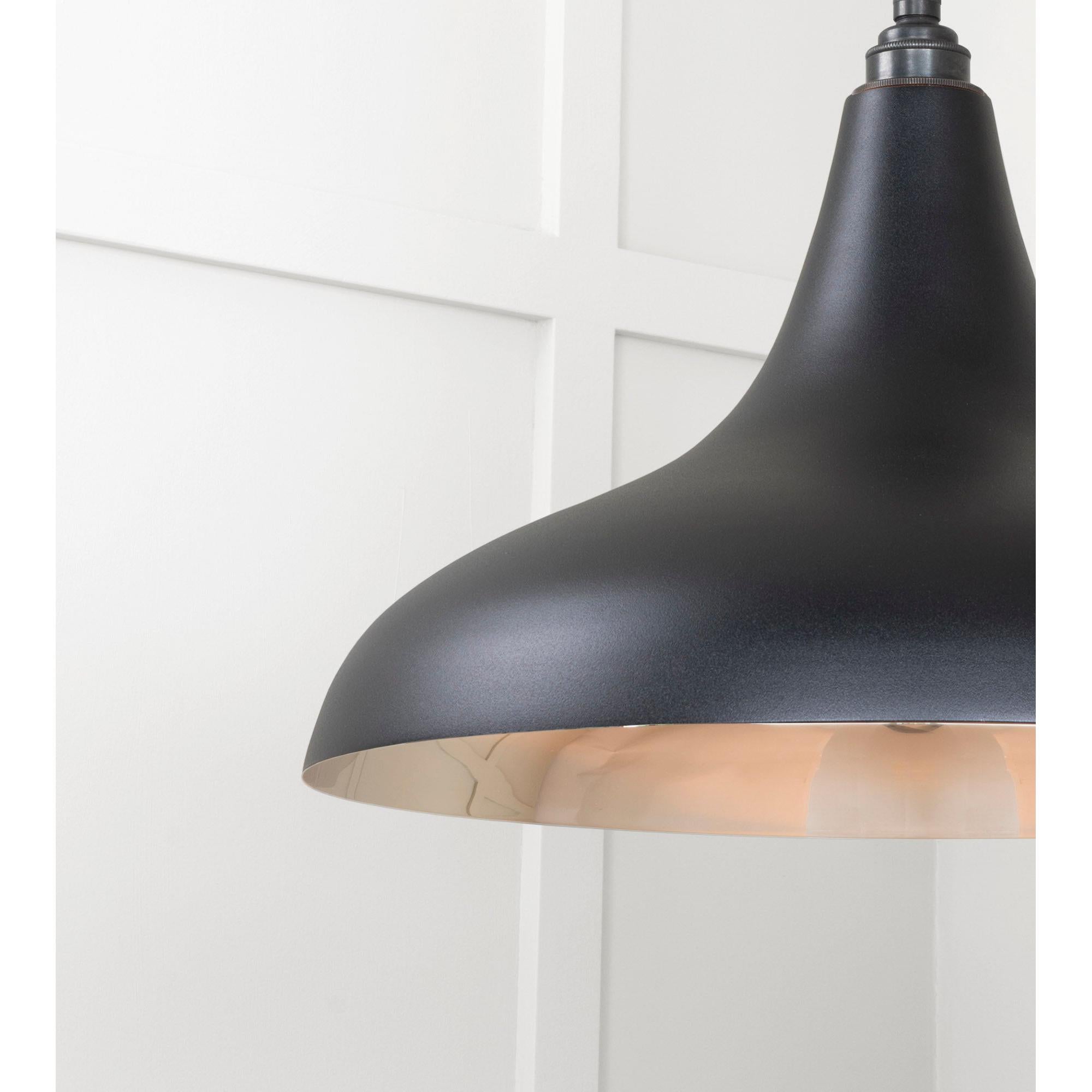 Smooth Nickel Frankley Pendant in Elan Black | From The Anvil - Ceiling Lights - From The Anvil - Yester Home