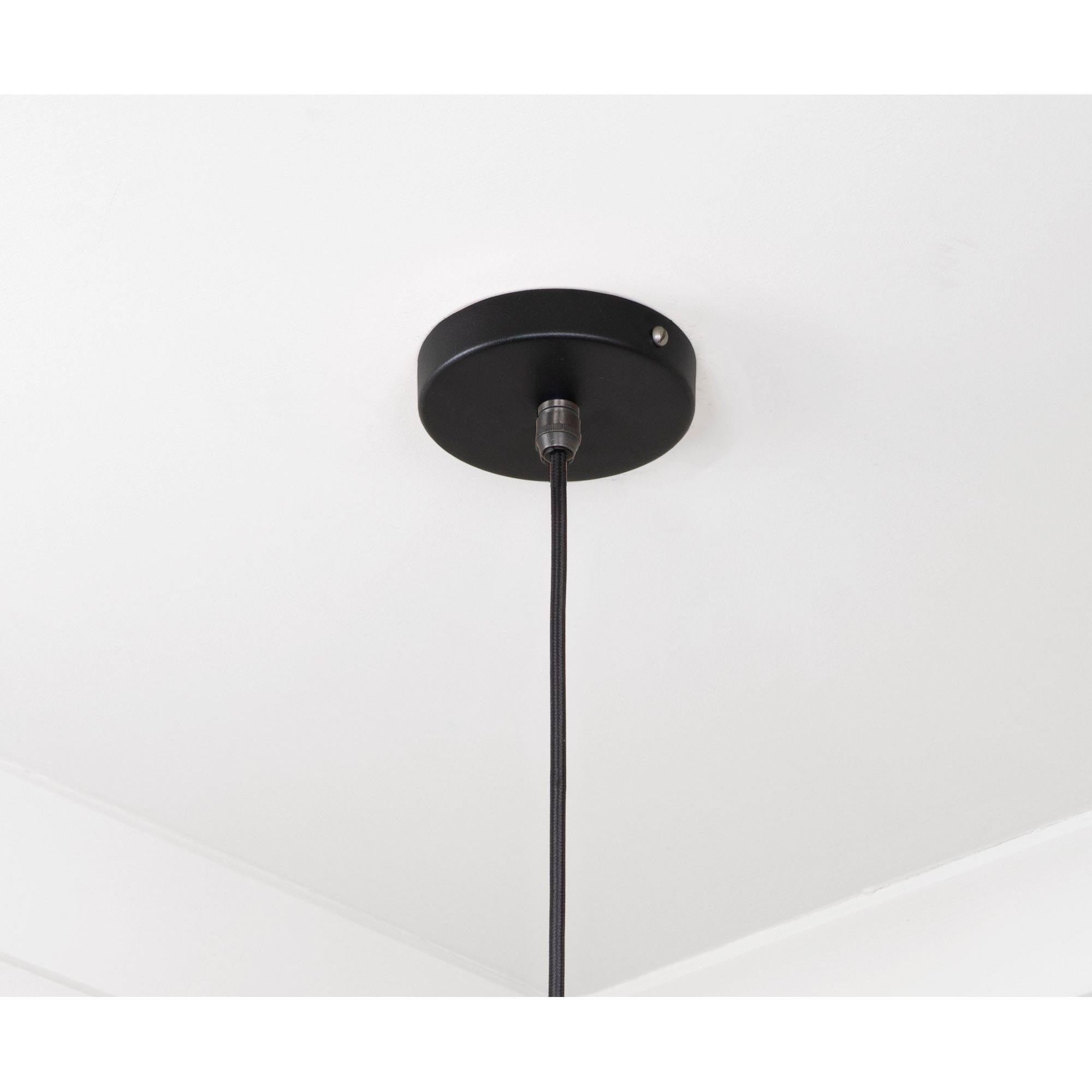 Smooth Nickel Frankley Pendant in Elan Black | From The Anvil - Ceiling Lights - From The Anvil - Yester Home
