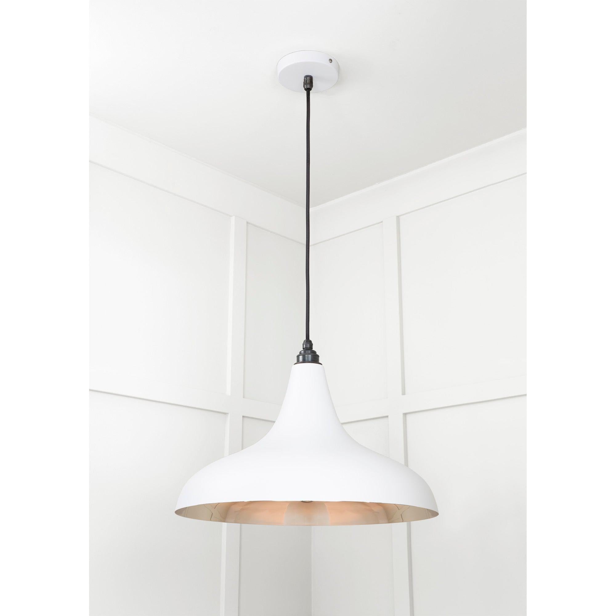 Smooth Nickel Frankley Pendant in Flock | From The Anvil - Ceiling Lights - From The Anvil - Yester Home