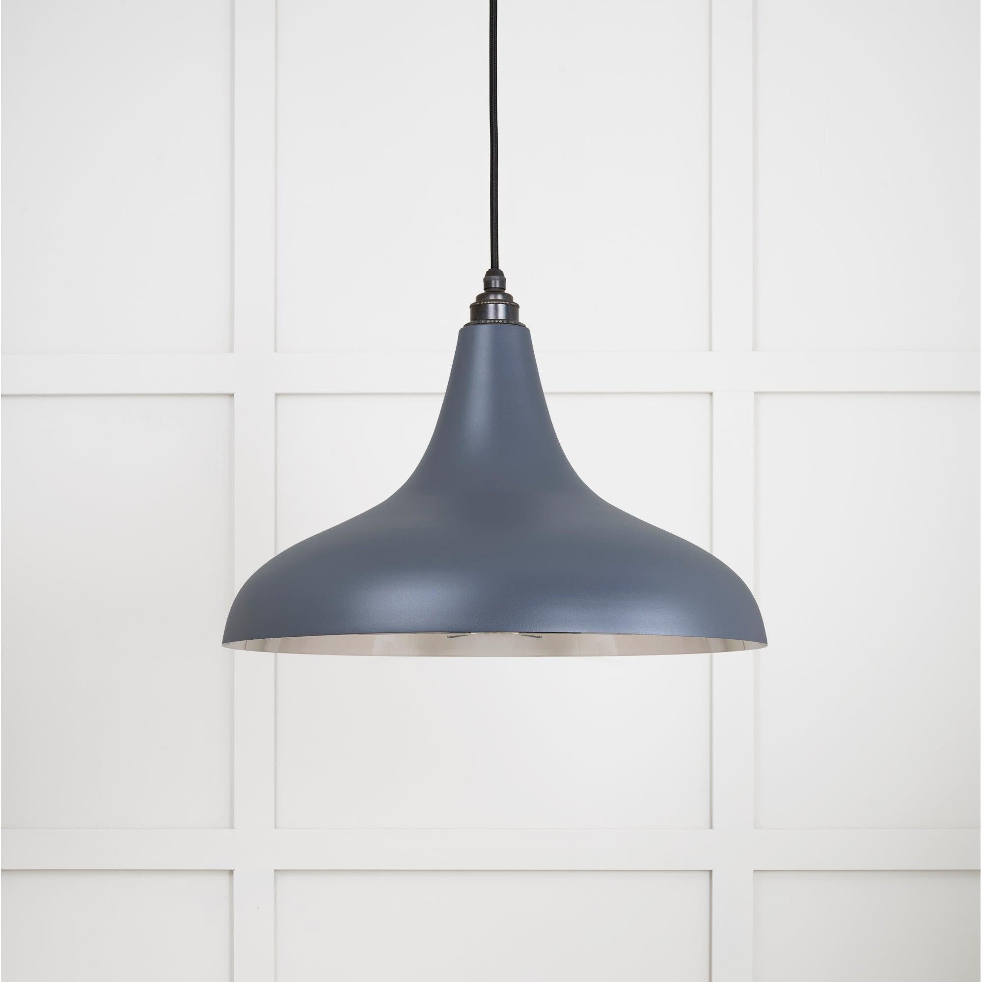 Smooth Nickel Frankley Pendant in Slate | From The Anvil - Ceiling Lights - From The Anvil - Yester Home
