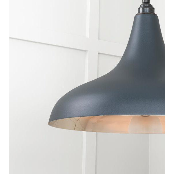 Smooth Nickel Frankley Pendant in Soot | From The Anvil-Ceiling Pendants-Yester Home