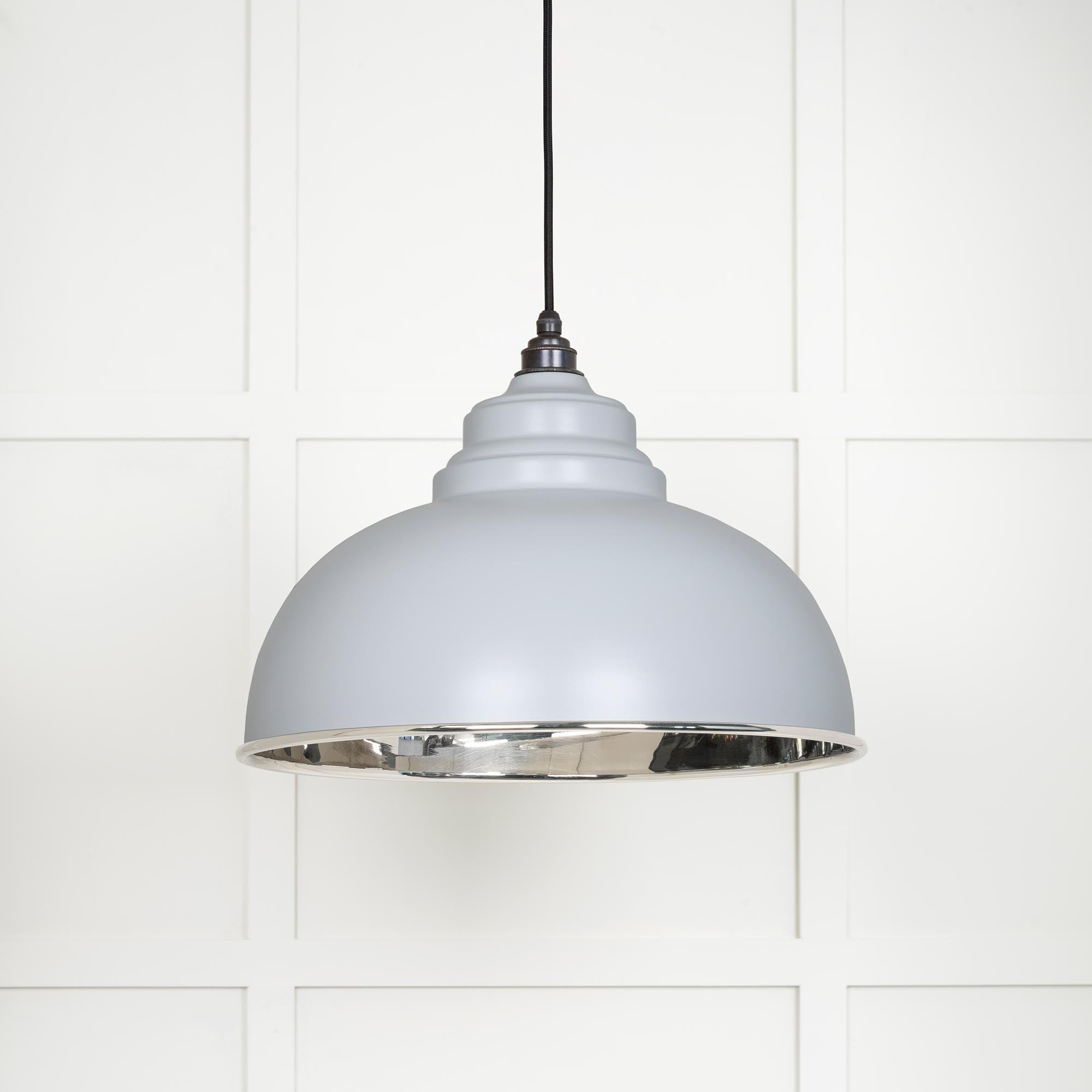 Smooth Nickel Harborne Pendant in Birch | From The Anvil - Harborne - From The Anvil - Yester Home