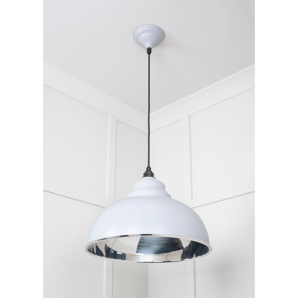 Smooth Nickel Harborne Pendant in Birch | From The Anvil-Harborne-Yester Home