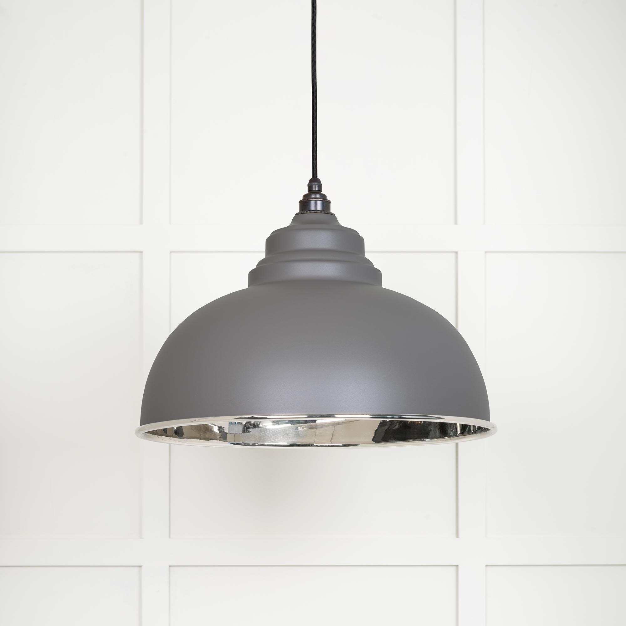 Smooth Nickel Harborne Pendant in Bluff | From The Anvil - Harborne - From The Anvil - Yester Home