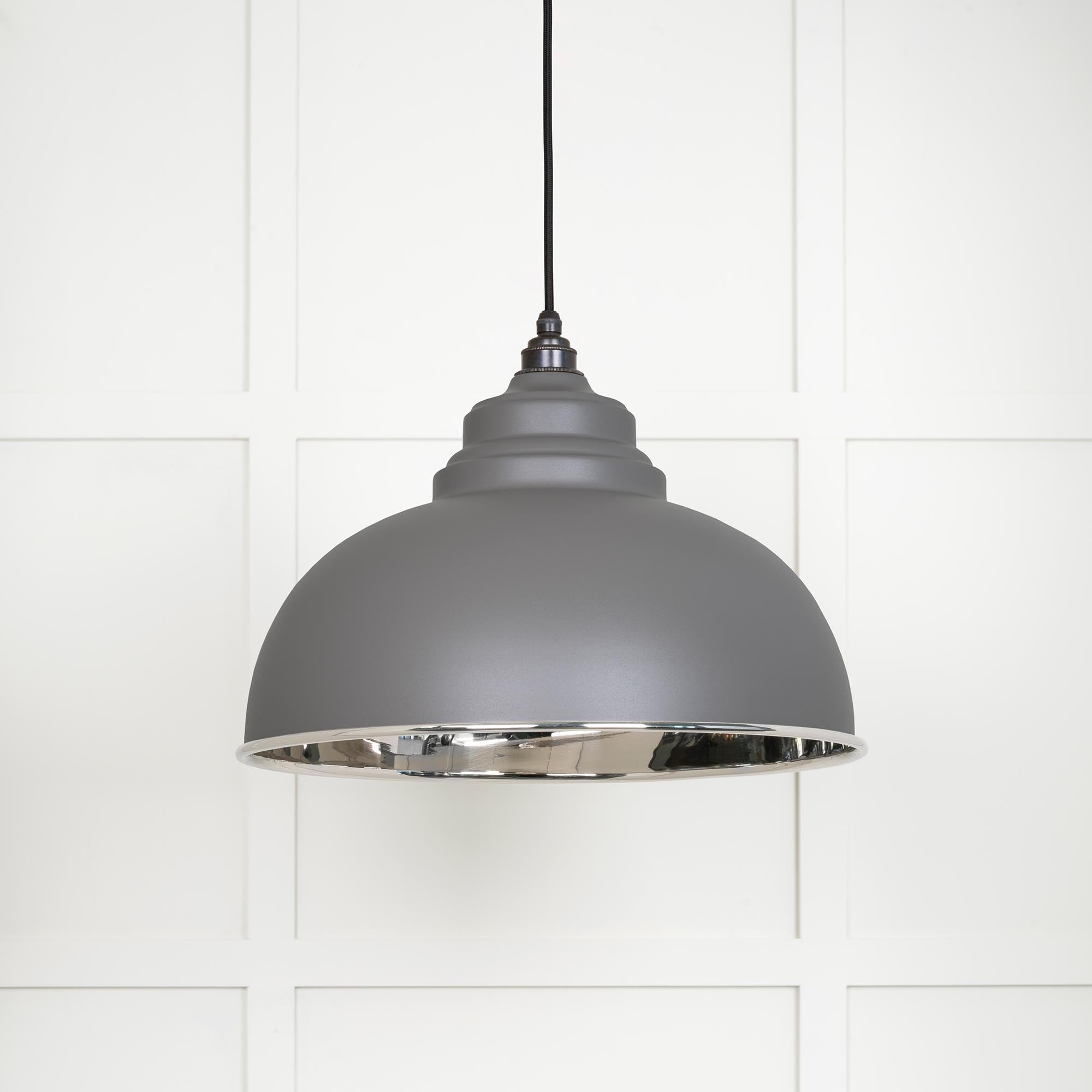 Smooth Nickel Harborne Pendant in Bluff | From The Anvil - Harborne - From The Anvil - Yester Home