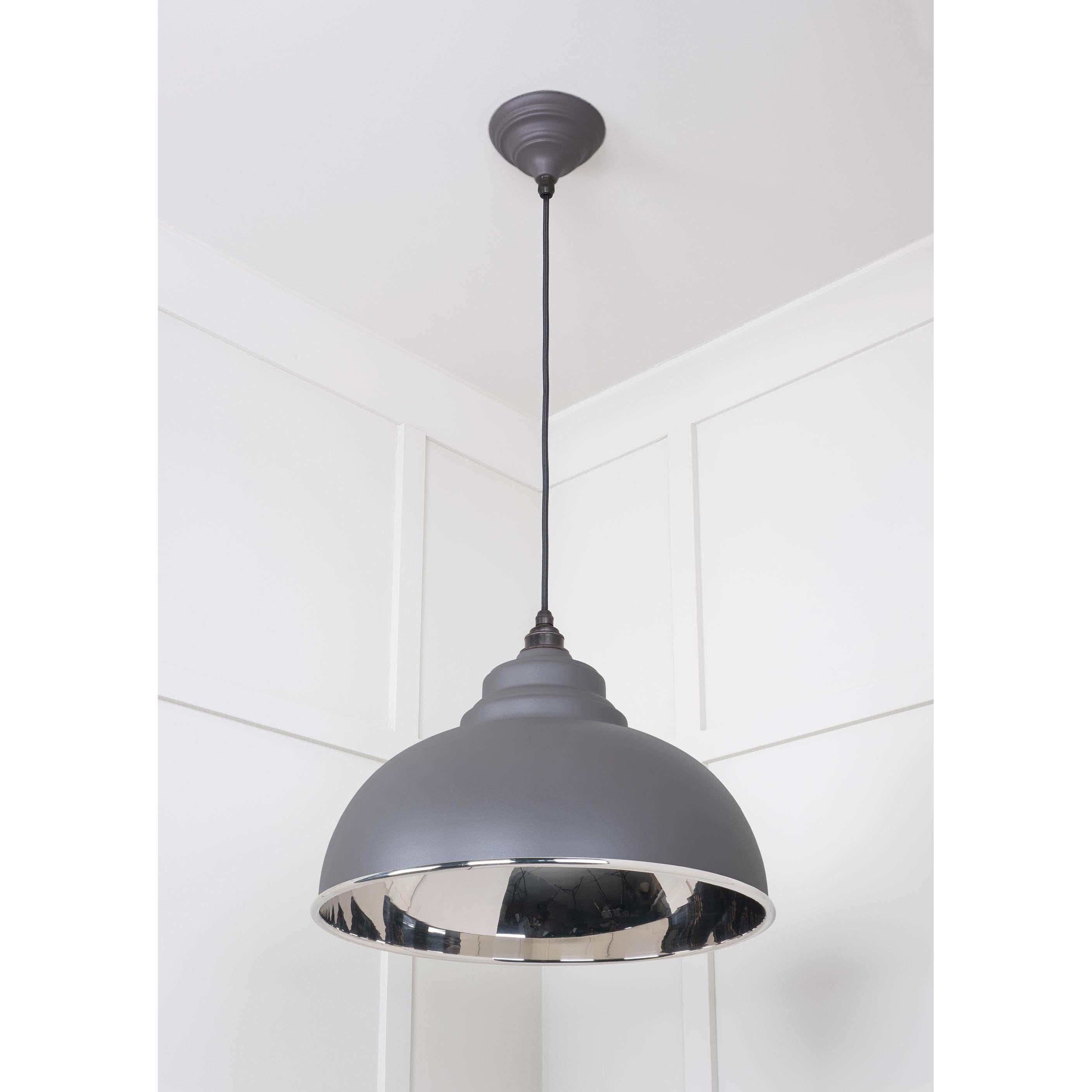 Smooth Nickel Harborne Pendant in Bluff | From The Anvil - Harborne - From The Anvil - Yester Home