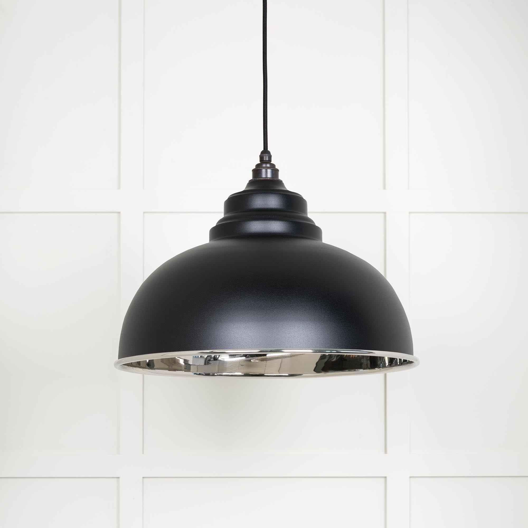 Smooth Nickel Harborne Pendant in Elan Black | From The Anvil - Harborne - From The Anvil - Yester Home