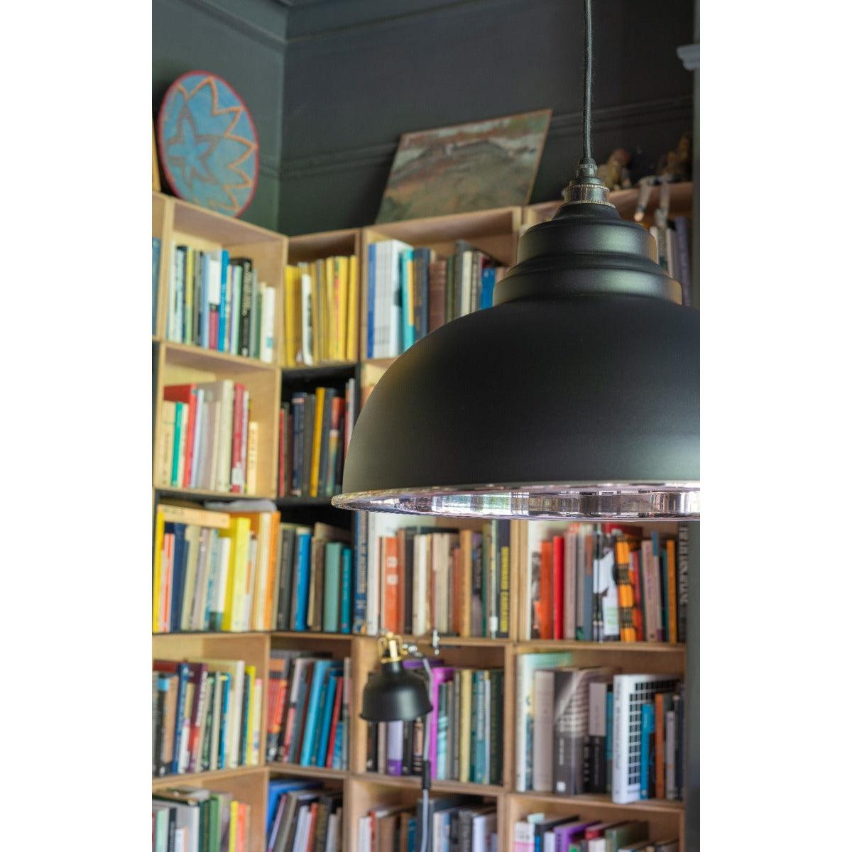 Smooth Nickel Harborne Pendant in Elan Black | From The Anvil-Harborne-Yester Home