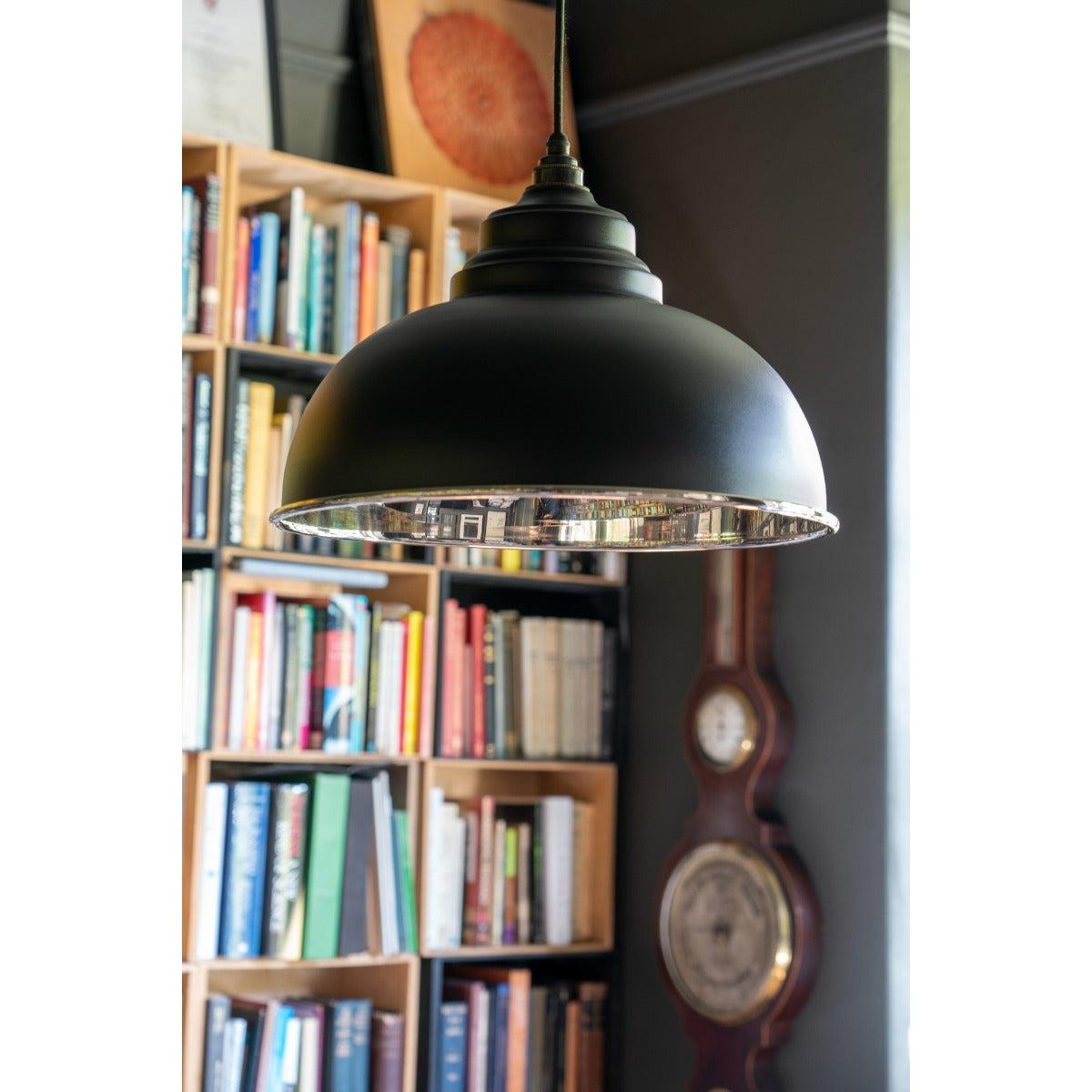 Smooth Nickel Harborne Pendant in Elan Black | From The Anvil-Harborne-Yester Home