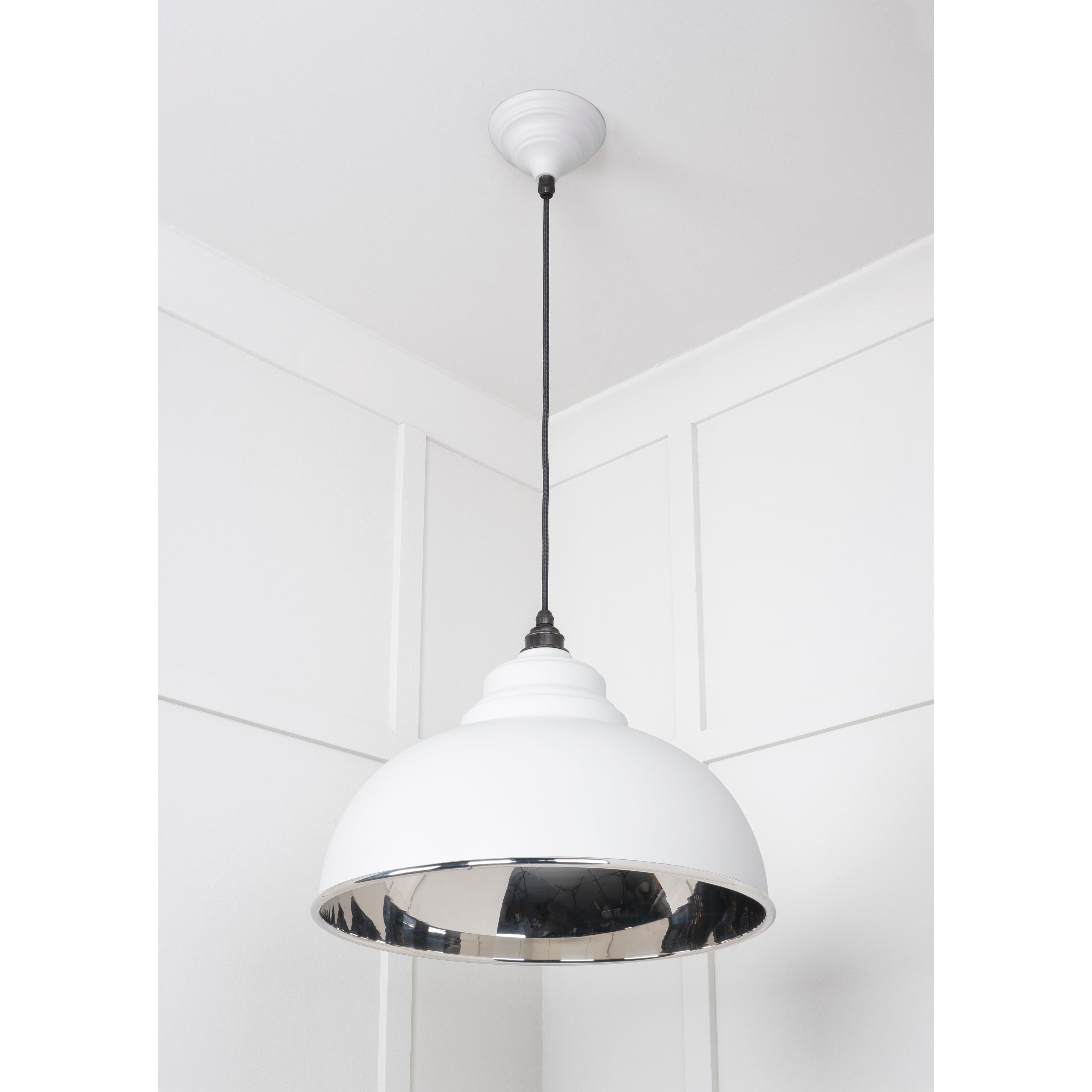 Smooth Nickel Harborne Pendant in Flock | From The Anvil-Harborne-Yester Home