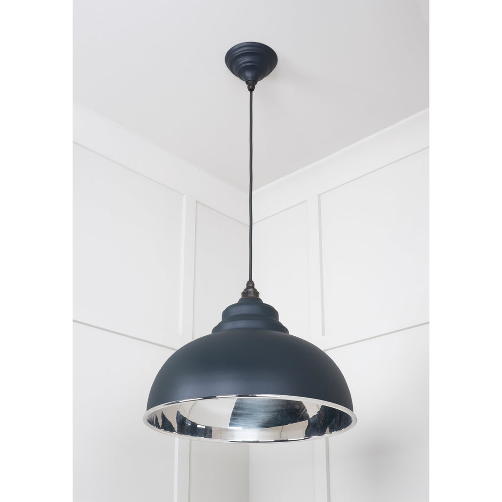 Smooth Nickel Harborne Pendant in Soot | From The Anvil-Harborne-Yester Home