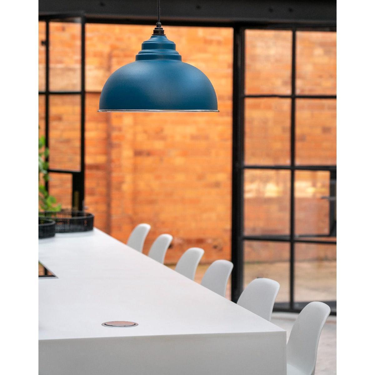 Smooth Nickel Harborne Pendant in Upstream | From The Anvil-Harborne-Yester Home