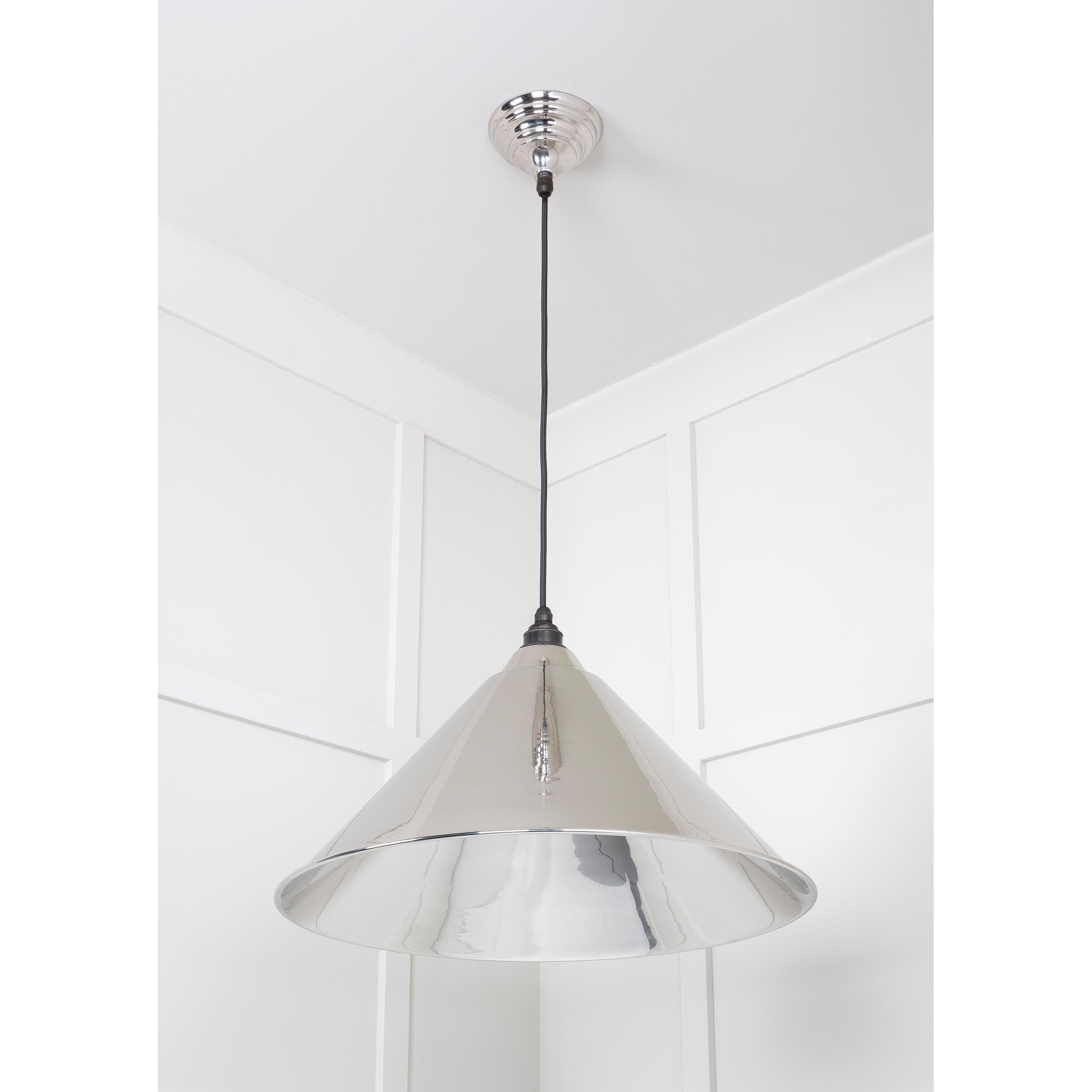 Smooth Nickel Hockley Pendant | From The Anvil - Hockley - From The Anvil - Yester Home