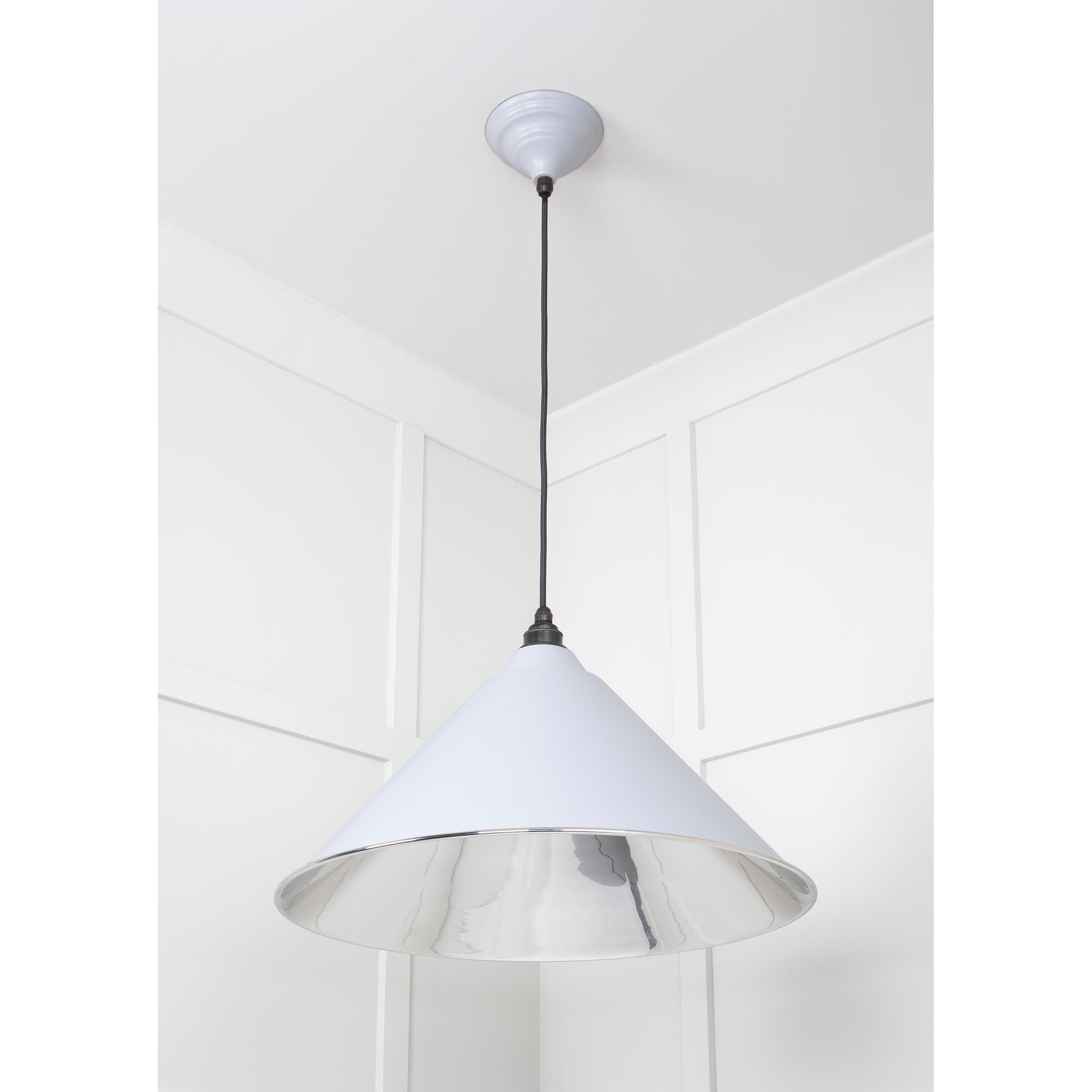 Smooth Nickel Hockley Pendant in Birch | From The Anvil - Hockley - From The Anvil - Yester Home