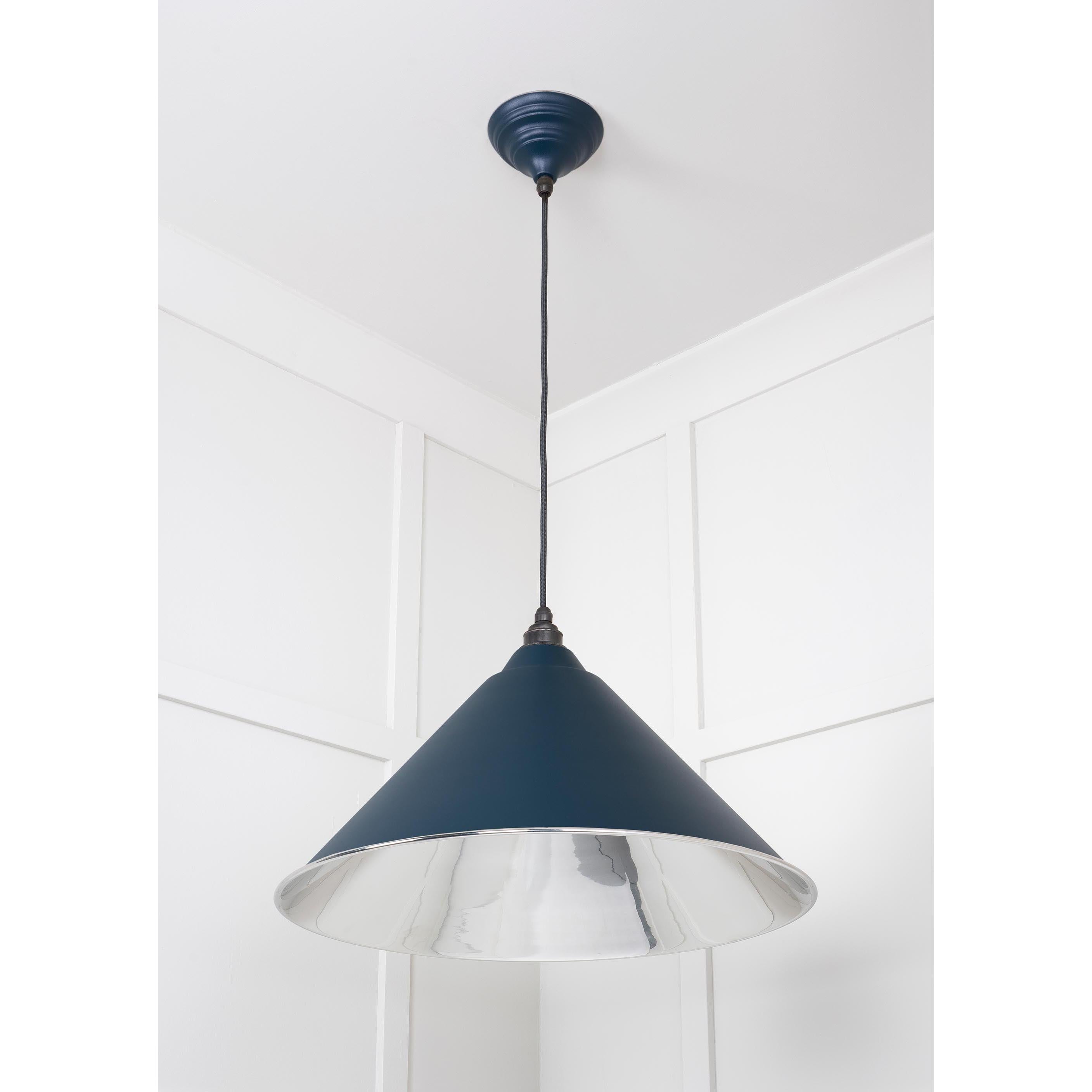 Smooth Nickel Hockley Pendant in Dusk | From The Anvil - Hockley - From The Anvil - Yester Home