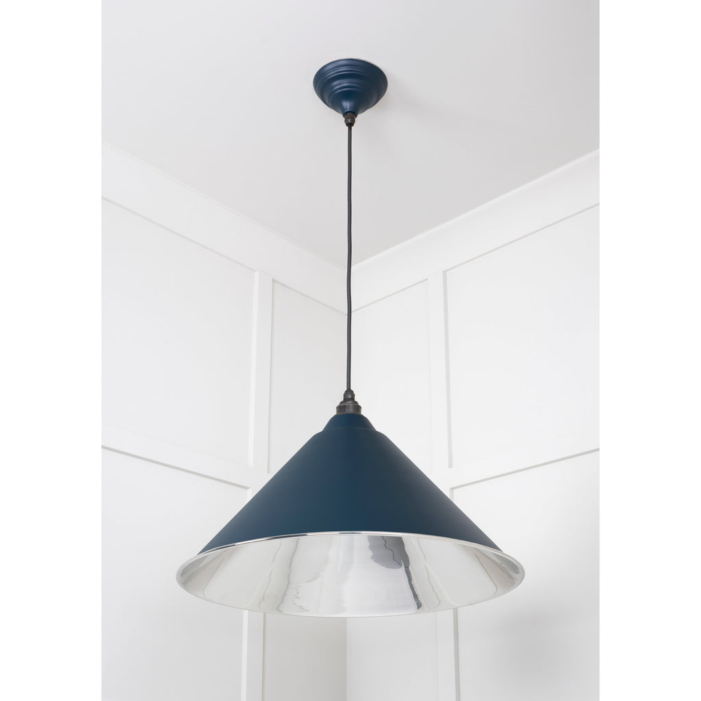 Smooth Nickel Hockley Pendant in Dusk | From The Anvil-Hockley-Yester Home