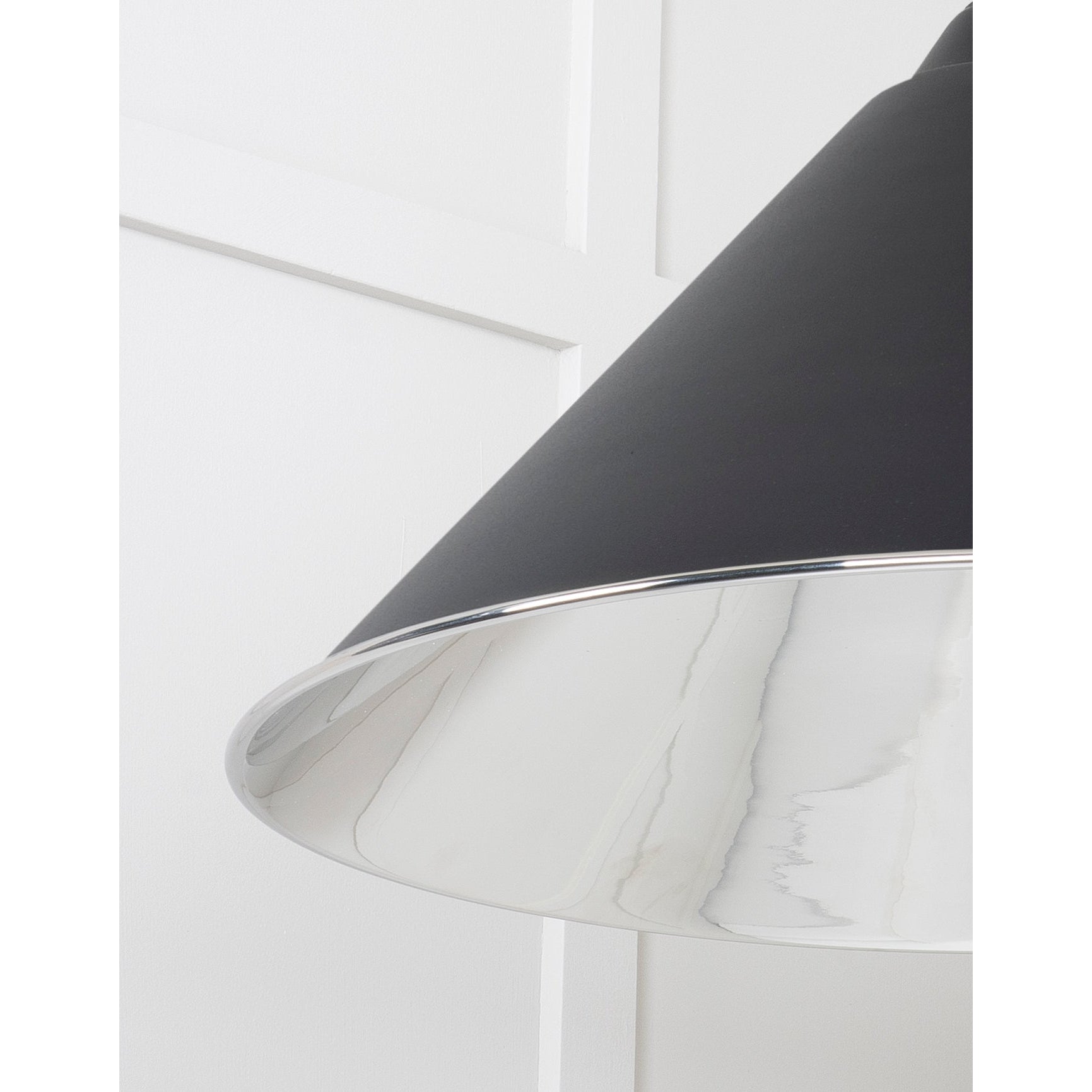Smooth Nickel Hockley Pendant in Elan Black | From The Anvil-Hockley-Yester Home