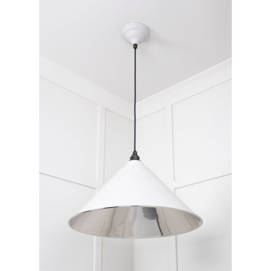Smooth Nickel Hockley Pendant in Flock | From The Anvil-Hockley-Yester Home