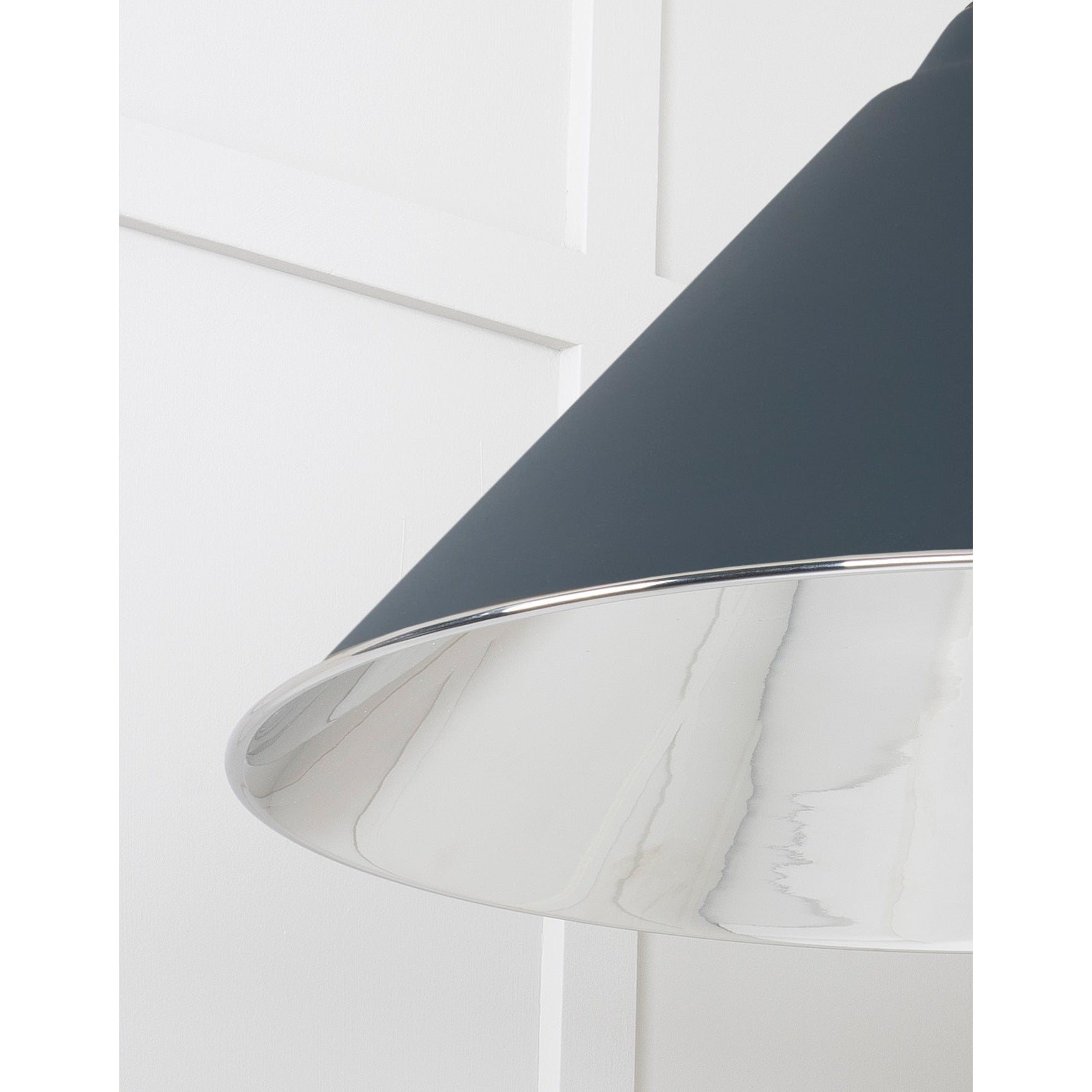 Smooth Nickel Hockley Pendant in Soot | From The Anvil-Hockley-Yester Home