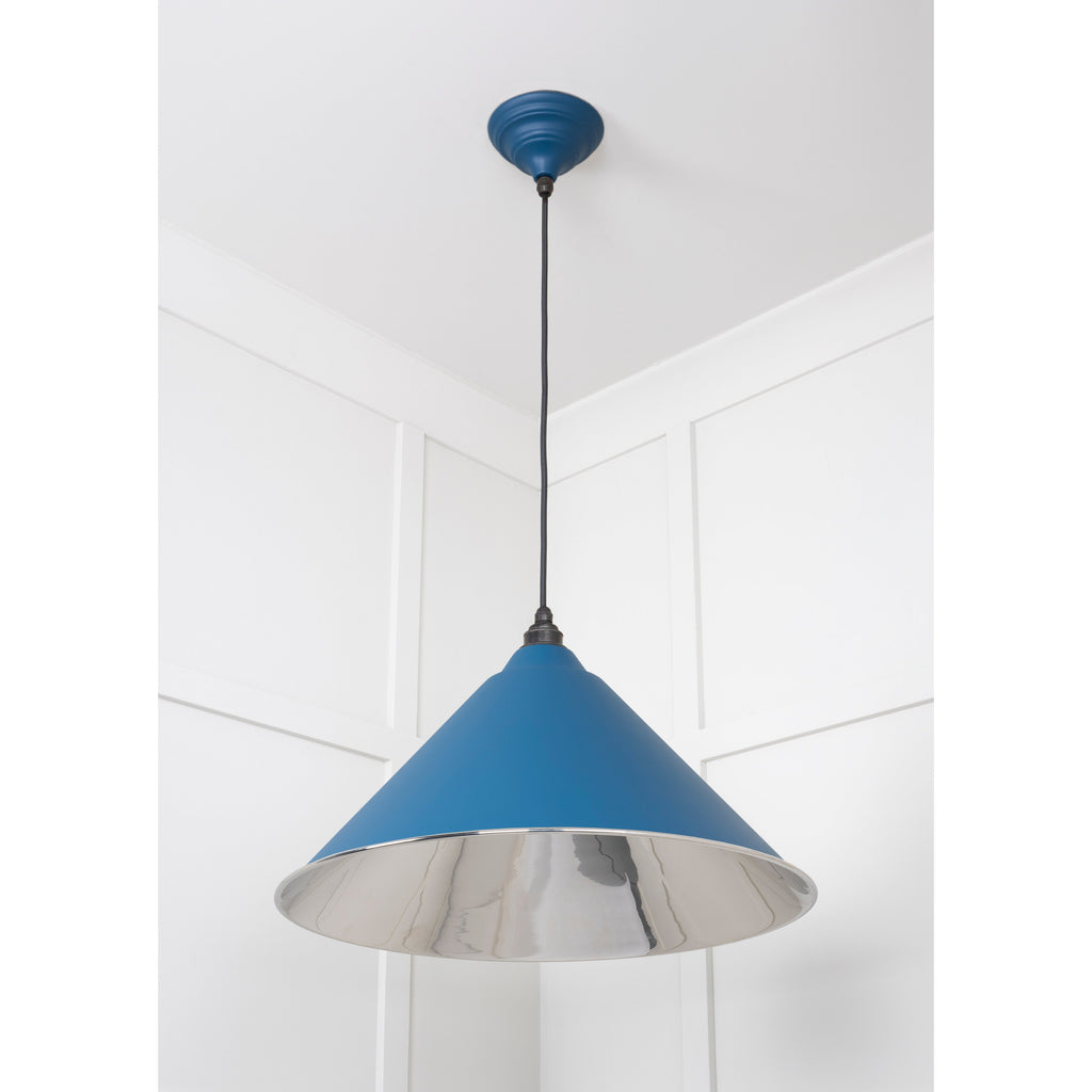 Smooth Nickel Hockley Pendant in Upstream | From The Anvil-Hockley-Yester Home
