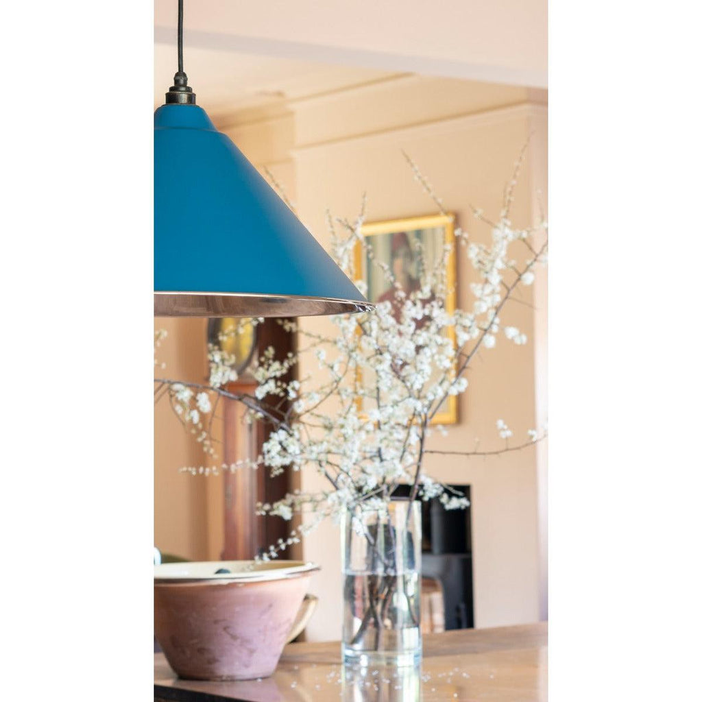 Smooth Nickel Hockley Pendant in Upstream | From The Anvil-Hockley-Yester Home