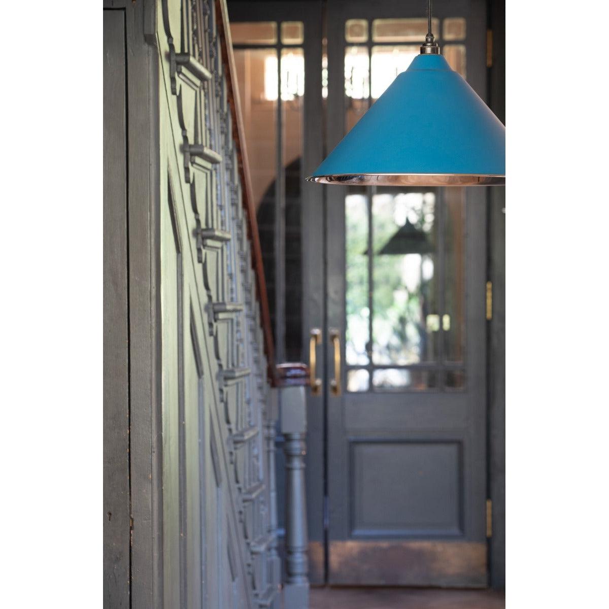 Smooth Nickel Hockley Pendant in Upstream | From The Anvil-Hockley-Yester Home