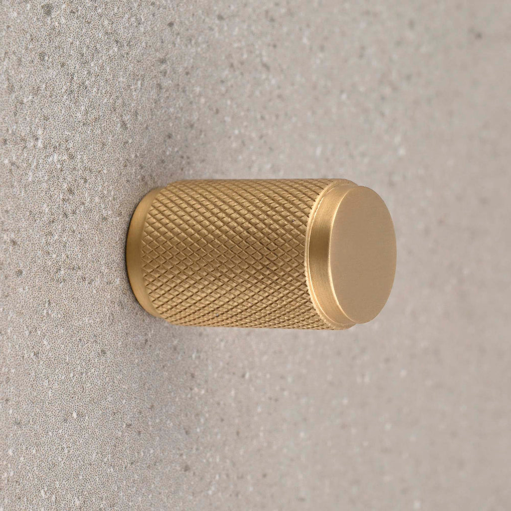 Solid Brass Knurled Cabinet Handles-Cabinet Handles-Yester Home