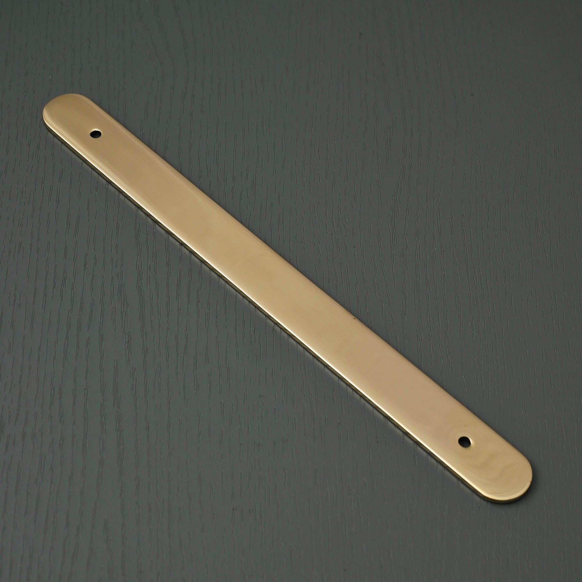 Solid Brass Oval Cabinet Handle Backplates - Cabinet Handles - Yester Home - Yester Home
