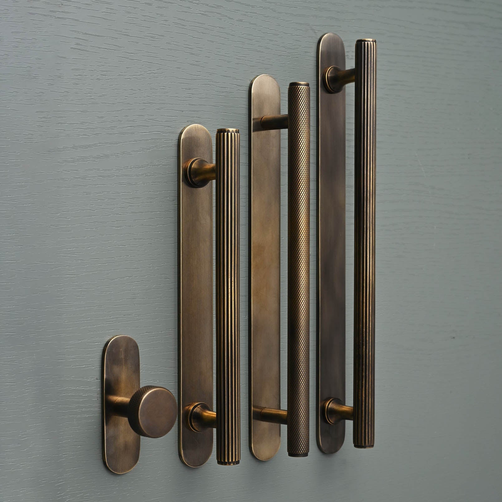 Solid Brass Oval Cabinet Handle Backplates - Cabinet Handles - Yester Home - Yester Home