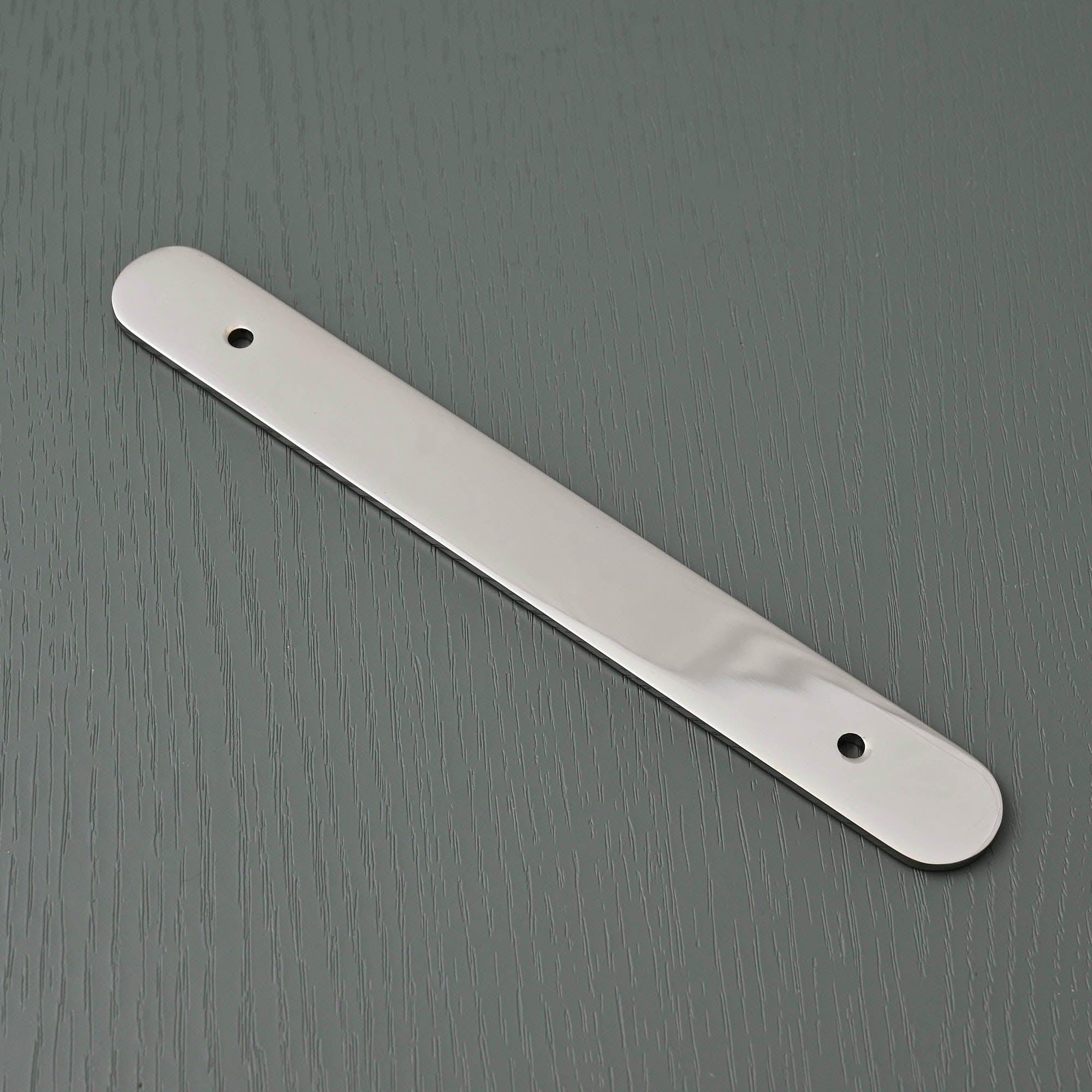 Solid Brass Oval Cabinet Handle Backplates - Cabinet Handles - Yester Home - Yester Home